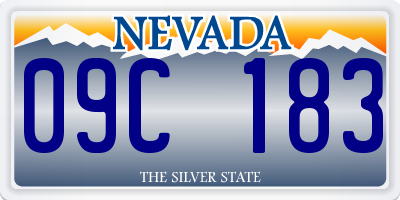 NV license plate 09C183