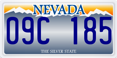 NV license plate 09C185
