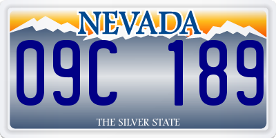 NV license plate 09C189