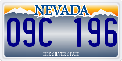 NV license plate 09C196