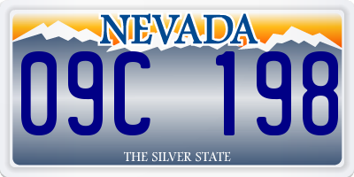NV license plate 09C198
