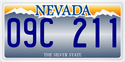 NV license plate 09C211