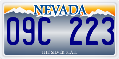 NV license plate 09C223