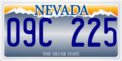 NV license plate 09C225