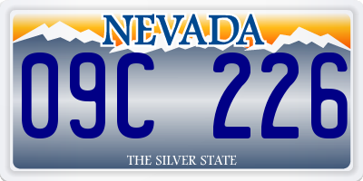 NV license plate 09C226
