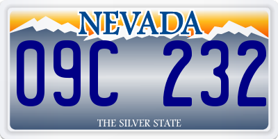 NV license plate 09C232