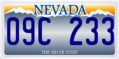 NV license plate 09C233