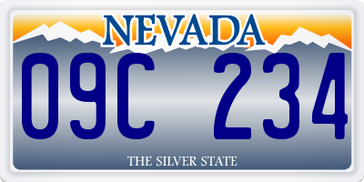 NV license plate 09C234
