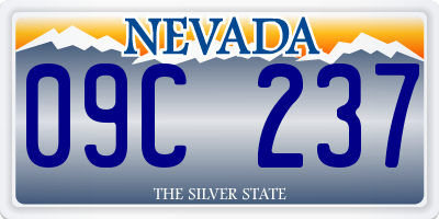 NV license plate 09C237