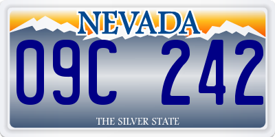 NV license plate 09C242