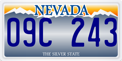 NV license plate 09C243