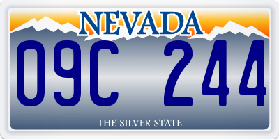 NV license plate 09C244