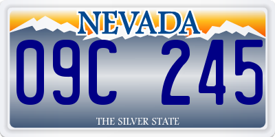 NV license plate 09C245
