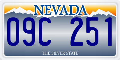 NV license plate 09C251