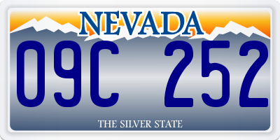 NV license plate 09C252