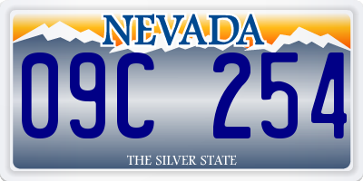 NV license plate 09C254