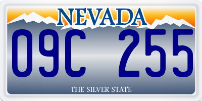 NV license plate 09C255