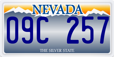 NV license plate 09C257