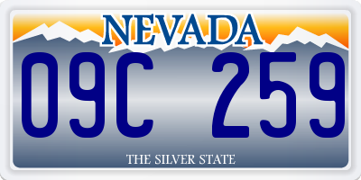 NV license plate 09C259