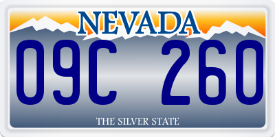 NV license plate 09C260