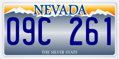 NV license plate 09C261