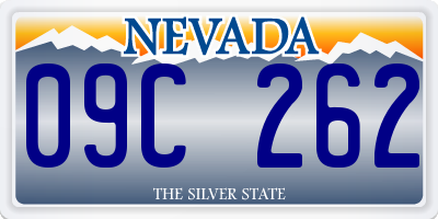 NV license plate 09C262