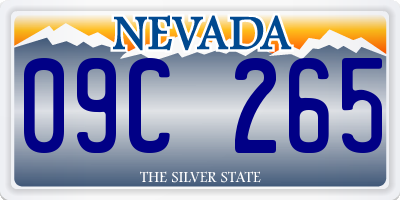NV license plate 09C265