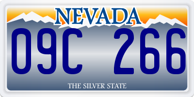 NV license plate 09C266