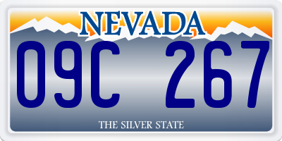 NV license plate 09C267