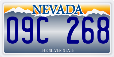 NV license plate 09C268