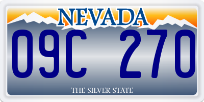 NV license plate 09C270