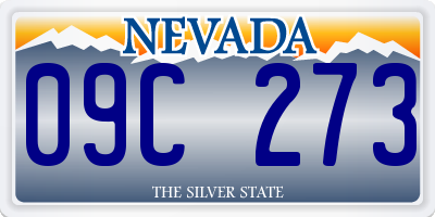NV license plate 09C273