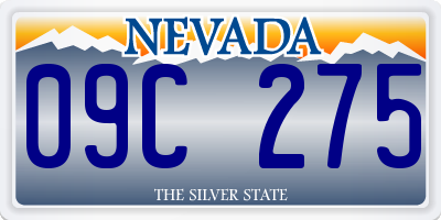 NV license plate 09C275