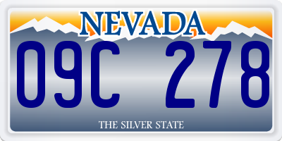 NV license plate 09C278