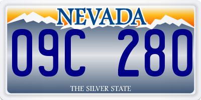 NV license plate 09C280