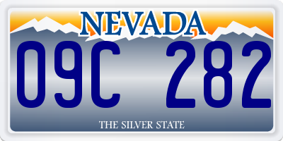 NV license plate 09C282