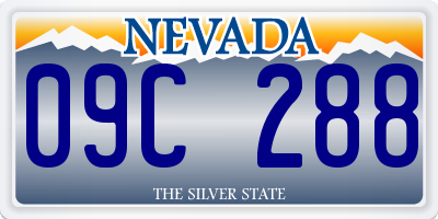 NV license plate 09C288