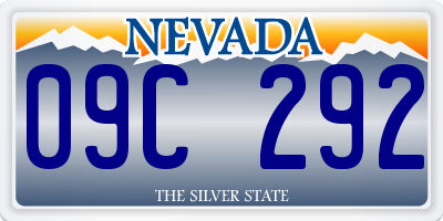 NV license plate 09C292