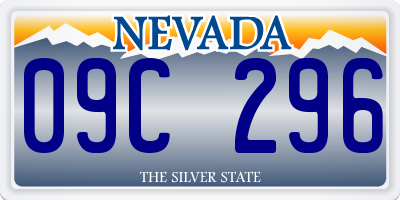 NV license plate 09C296