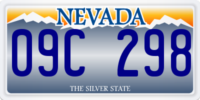 NV license plate 09C298