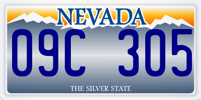 NV license plate 09C305