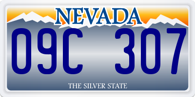 NV license plate 09C307