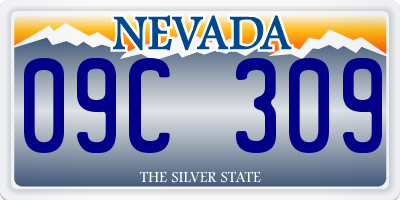 NV license plate 09C309