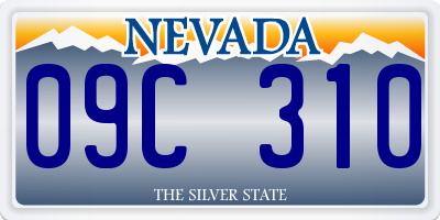 NV license plate 09C310