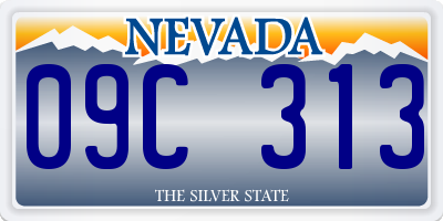 NV license plate 09C313