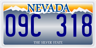 NV license plate 09C318