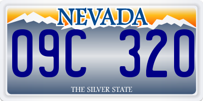 NV license plate 09C320