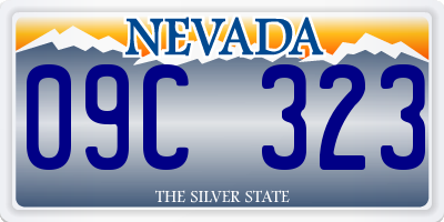 NV license plate 09C323