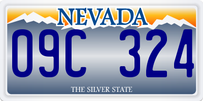 NV license plate 09C324