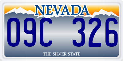 NV license plate 09C326